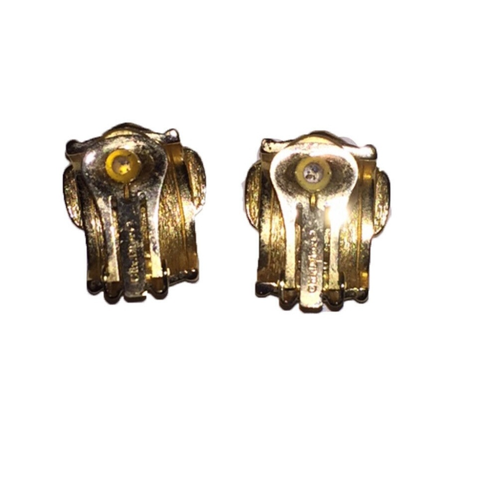 Christian Dior Buckle Clip On Earrings - Picture 5 of 6